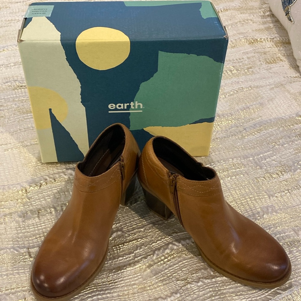 Earth ankle boot Lena Austin ankle boot camel leather